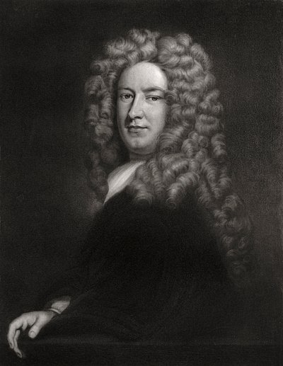 Sir Samuel Garth, englantilainen lääkäri ja runoilija c1705-1710 1906 tekijältä Unbekannt
