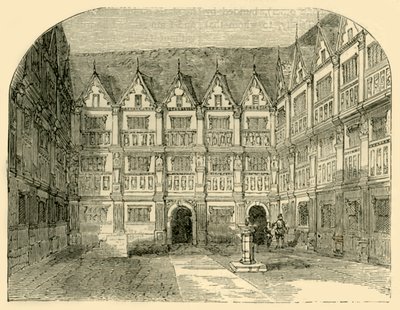 Sir Thomas Greshamsin talo Bishopsgate Streetillä, vuodelta 1872. tekijältä Unbekannt