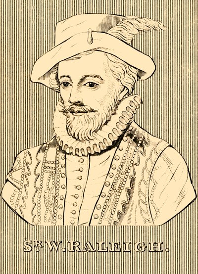 Sir W. Raleigh, c1552-1618, 1830. tekijältä Unbekannt