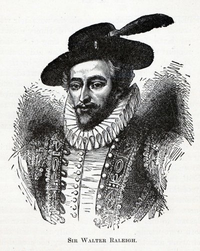 Sir Walter Raleigh, 1882 tekijältä Unbekannt