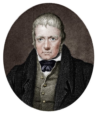 Sir Walter Scott, 1. Baronet, skotlantilainen historiallinen kirjailija ja runoilija, 1877. tekijältä Unbekannt