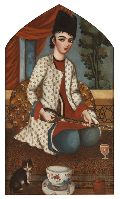 Sitaristi, c. 1830-1840. tekijältä Unbekannt