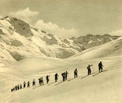 Hiihtotunti, Arlberg, Itävalta, 1935. tekijältä Unbekannt