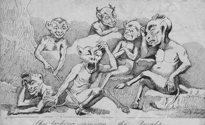 Taivas loihtii paholaisten keskuudessa, 1800-luku tekijältä Unbekannt