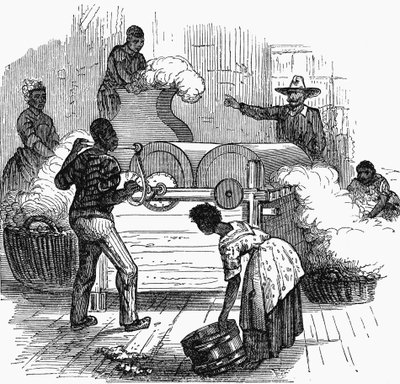 Orjatyövoimaa puuvillaviljelmällä Amerikan eteläosissa, 1860 tekijältä Unbekannt