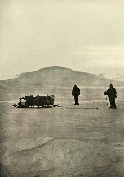 Kelkkailua esteellä ennen auringon paluuta, c1908, 1909 tekijältä Unbekannt