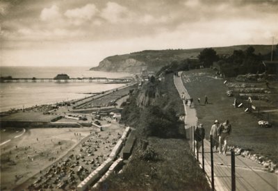 Small Hope Bay ja Shanklin Pier, I.W., Cliff Walkista, vuodelta 1920. tekijältä Unbekannt