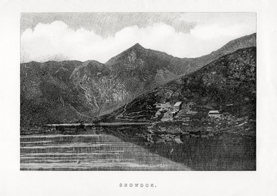 Snowdon, Wales, 1896 tekijältä Unbekannt