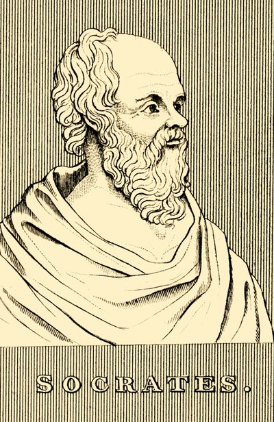 Sokrates, 470-399 eKr., 1830. tekijältä Unbekannt