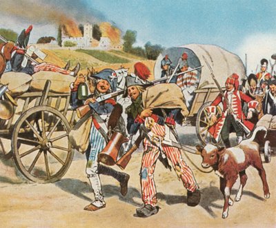 Ranskan vallankumouksen sotilaat Pfalzissa, 1793, 1936. tekijältä Unbekannt