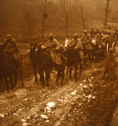 Sotilaat liikkeellä, c1914-c1918 tekijältä Unbekannt