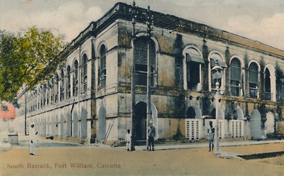 South Barrack, Fort William, Kalkutta, 1800-luvun loppu - 1900-luvun alku. tekijältä Unbekannt