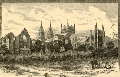 Southwell Minster ja palatsin rauniot, 1898. tekijältä Unbekannt
