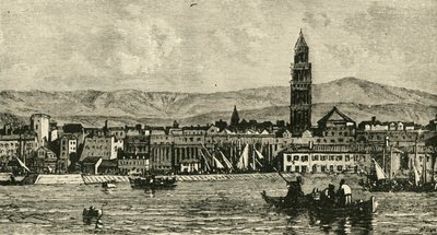 Spalatro, satamasta, 1890. tekijältä Unbekannt