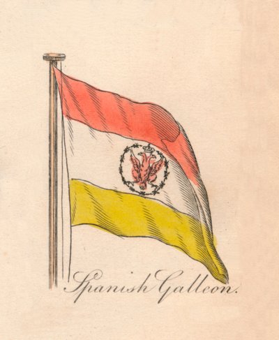Espanjan galleon, 1838 tekijältä Unbekannt