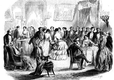 Spiritualistien tapaaminen Pariisin salissa, 1853 tekijältä Unbekannt