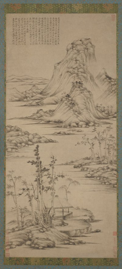 Spring Mists over a Riverside Pavilion, Ming-dynastia, 1368-1644. tekijältä Unbekannt