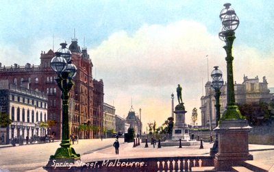 Spring Street, Melbourne, Australia, 1912 tekijältä Unbekannt