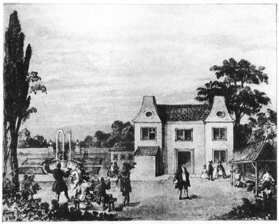 Kevätpuutarhat, Lowndes Squaren paikka, Lontoo, 1700-luvun lopulla 1907 tekijältä Unbekannt