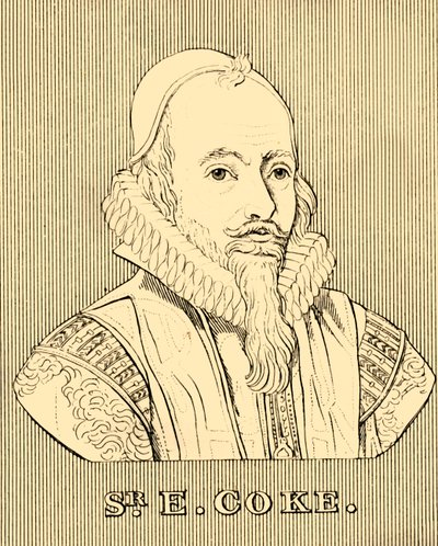 Sr. E. Coke, 1552-1634, 1830. tekijältä Unbekannt