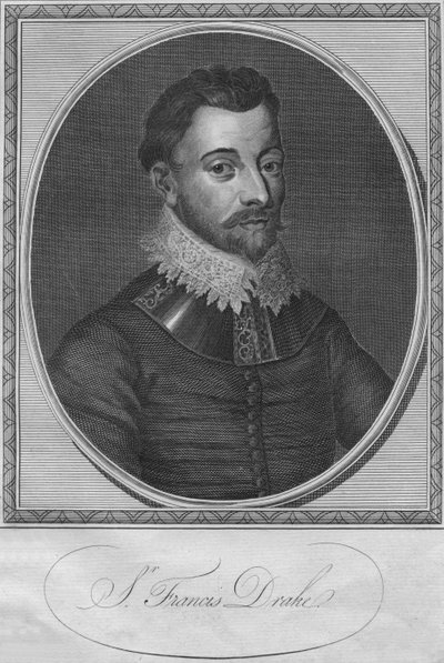 Arvon herra. Francis Drake, 1786. tekijältä Unbekannt