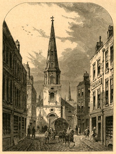 St. Antholinsin kirkko, Watling Street 1868, 1897. tekijältä Unbekannt