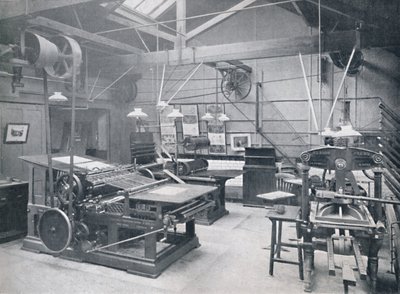 St. Bride Foundation School. Koopainokonehuone, 1917 tekijältä Unbekannt