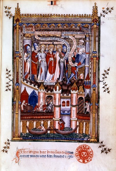 St Denis ennen Sisinniusta, 1317 tekijältä Unbekannt