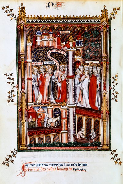 St Denis lähettää lähetyssaarnaajia, 1317 tekijältä Unbekannt