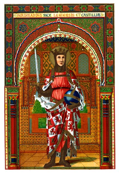Pyhä Ferdinand Ferdinand III Kastilia ja Leon, 1886 tekijältä Unbekannt