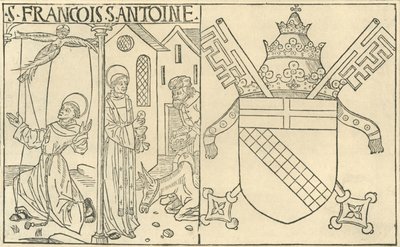Pyhä Franciscus Assisilainen ja Antonius Padovalainen, 1915. tekijältä Unbekannt