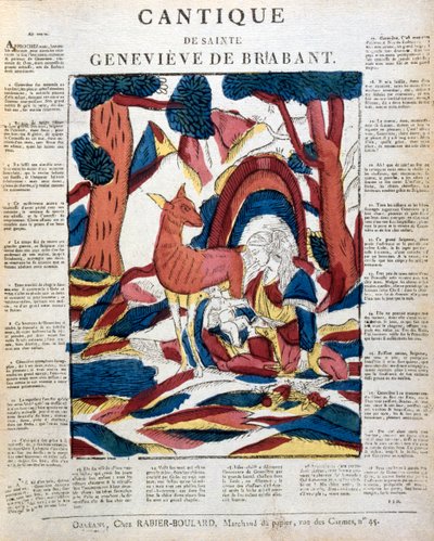 St Genevieve Brabantista metsässä, 1800-luku tekijältä Unbekannt