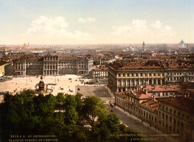 Iisakin aukio, Pietari, Venäjä, c1890-c1905 tekijältä Unbekannt