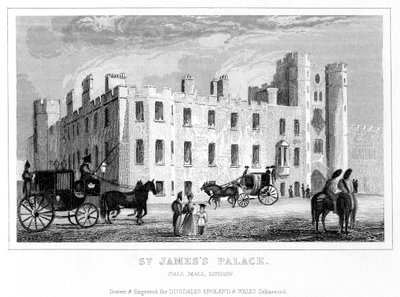 St James Palace, Pall Mall, Westminster, Lontoo. tekijältä Unbekannt