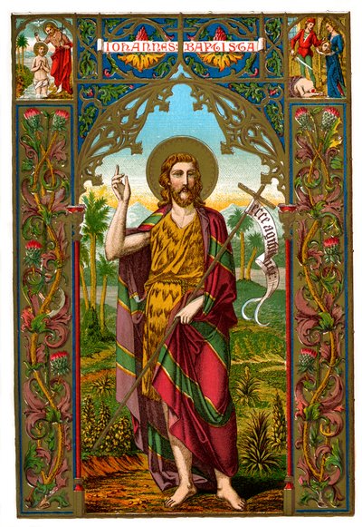 Pyhä Johannes Kastaja, 1886 tekijältä Unbekannt