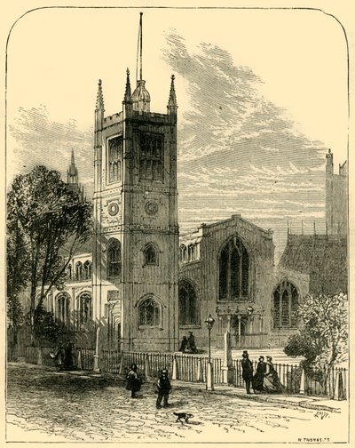 St. Margarets Church, luoteesta, 1881. tekijältä Unbekannt