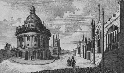 St. Marys Church ja Radcliffe-kirjasto Oxfordissa, 1700-luku tekijältä Unbekannt