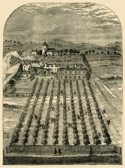 St Pancras Wells ja kirkko vuonna 1700, c1876. tekijältä Unbekannt