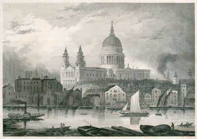 Pyhän Paavalin katedraali, Lontoon kaupunki, 1850 tekijältä Unbekannt