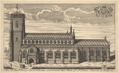 Pyhän Pietarin kirkko Walpolessa, 1700-luku. tekijältä Unbekannt