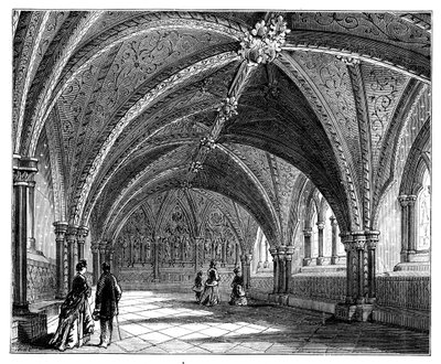 St Stephens Crypt, Westminster Palace, Lontoo, 1888 tekijältä Unbekannt