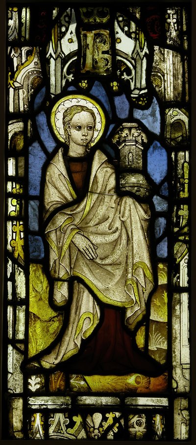 St. Barbaran lasimaalaus, brittiläinen, n. 1450. tekijältä Unbekannt