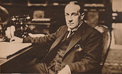 Stanley Baldwin, vasta valittu Yhdistyneen kuningaskunnan pääministeri, toukokuu 1923 1935. tekijältä Unbekannt