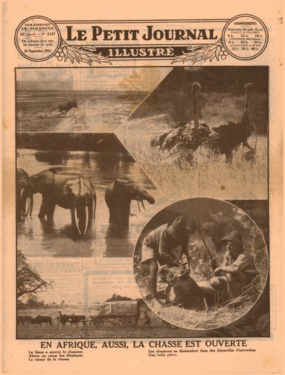 Afrikan metsästyskauden alku, 1931. tekijältä Unbekannt