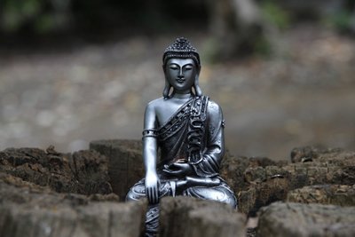 Patsas Buddhapadipa-temppelin puutarhassa, Wimbledonissa, Grande-Bretagnessa tekijältä Unbekannt