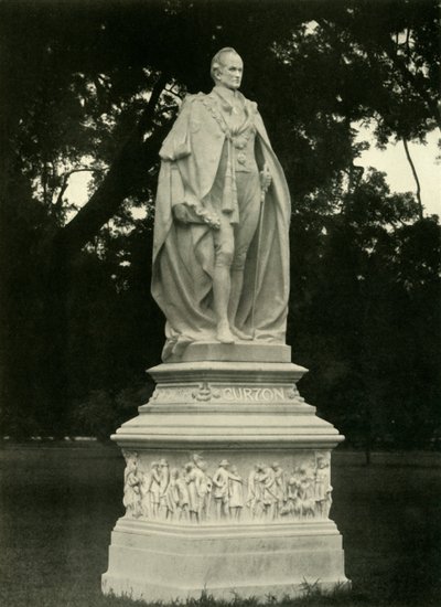 Lord Curzonin patsas Grounds of Victoria Memorial Hallissa, 1925. tekijältä Unbekannt