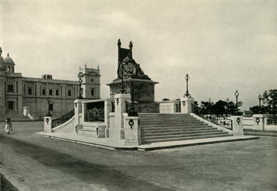 Kuningatar Victorian patsas Victoria Memorial Hallin edessä, 1925. tekijältä Unbekannt