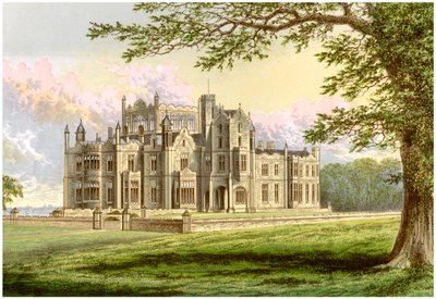 Stourton, Yorkshire, Lord Stourtonin koti, vuodelta 1880 tekijältä Unbekannt