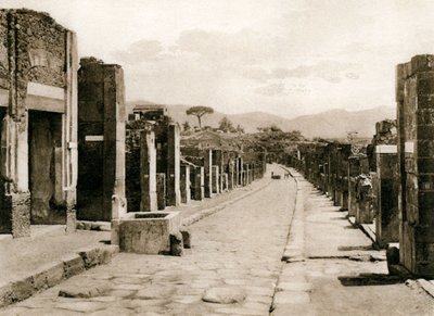 Strada dell Abbondanza, Pompei, Italia, 1900-luku tekijältä Unbekannt