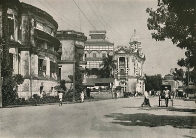 Strand Road, Rangoon. - Posti, Imperial Bank of India. Custom House etäisyydellä, 1900. tekijältä Unbekannt